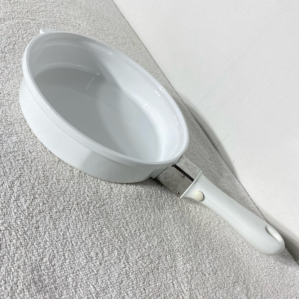 Vintage Princess House Nouveau Convertible Ceramic 8” Pan With Removable Handle